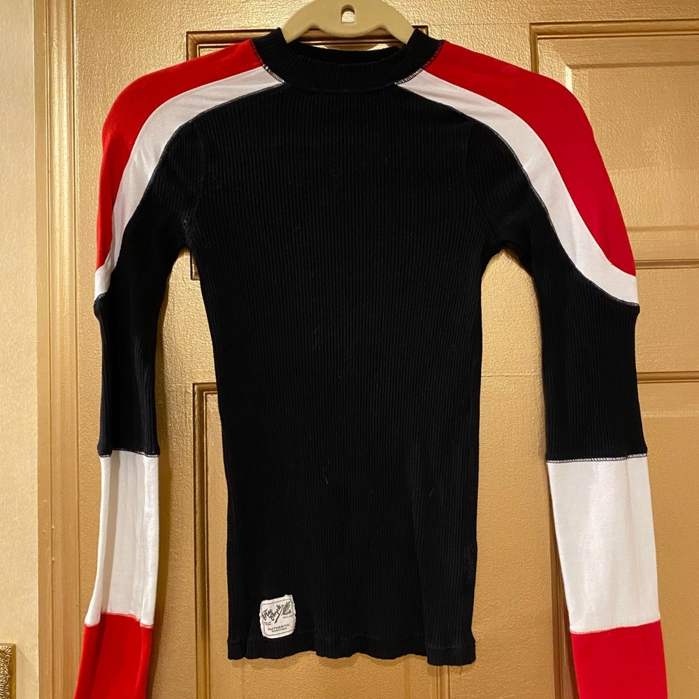 Free People longsleeve moto shirt